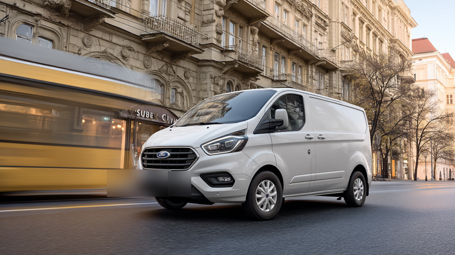 Ford Transit Custom furgon utcán
